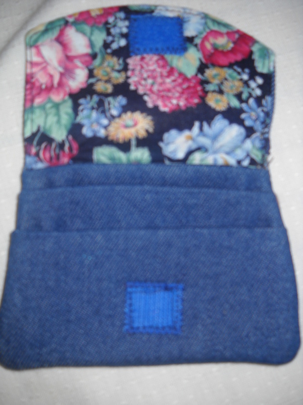 Blue Flower Wallet